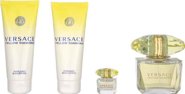 Produktbild Versace Yellow Diamond Spring 2024 Eau de Toilette 90 / Body Lotion Body Smoother / Mini (Parfum set)