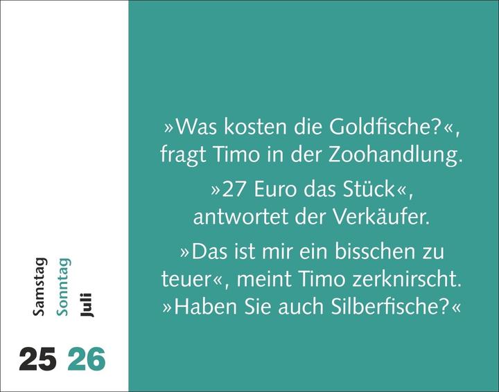 Actual product image Harenberg Witzirin Tagesabreisskalender 2026 - Diese Packung enthält: die lustigsten Witze für die tägliche (14 x 11 cm, German)