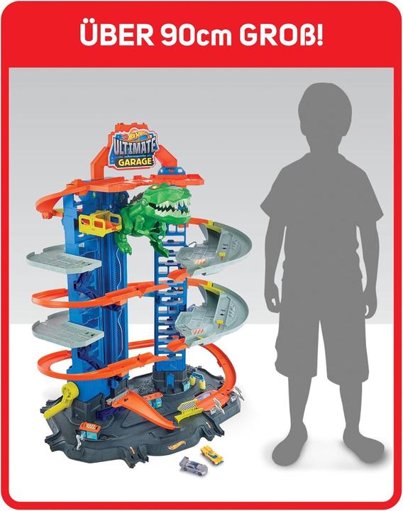 Image du produit Hot Wheels Parking City Megacity avec attaque de T-Rex