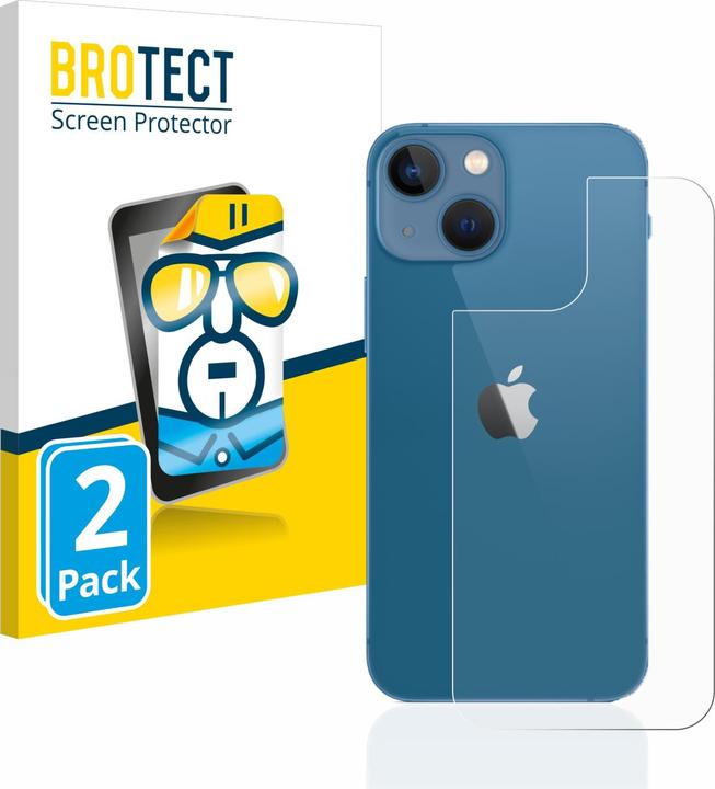 BROTECT Screen Protector Clear (2 Piece, Apple iPhone 13 mini)