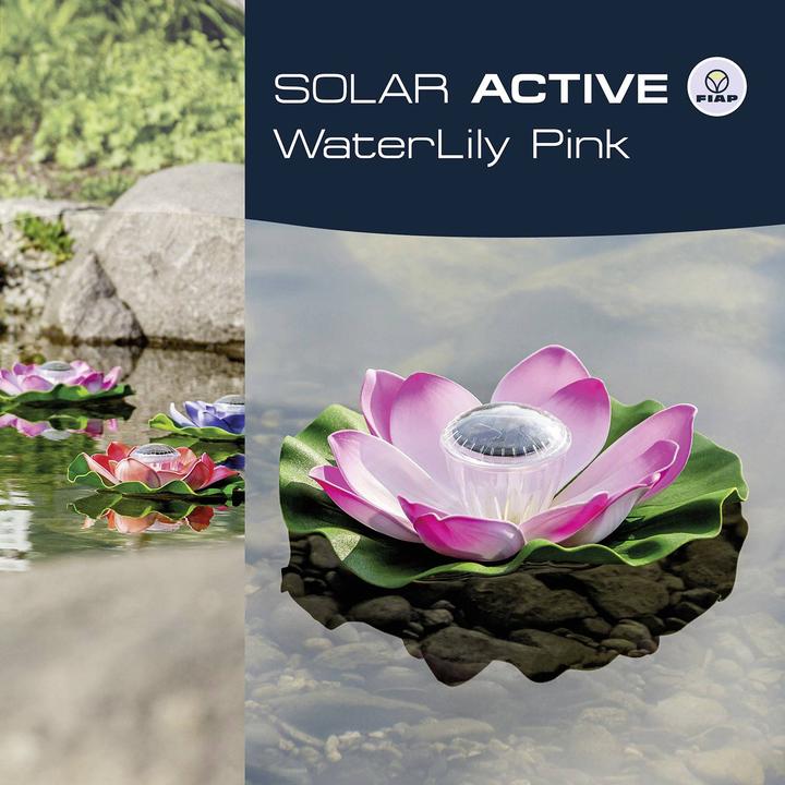 Image du produit Fiap 3206-1 SOLAR ACTIVE WaterLily Pink Solar-Dekoleuchte LED LED fest eingeb (IP65)