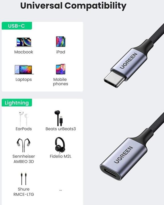 Produktbild Ugreen USB C – Lightning Adapter (USB Typ C, Lightning)