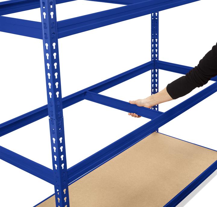 Produktbild Avasco Schwerlastregal Robus 400 blau 1800x1800x600 mm 4 Bden Tragkraft 1600 kg