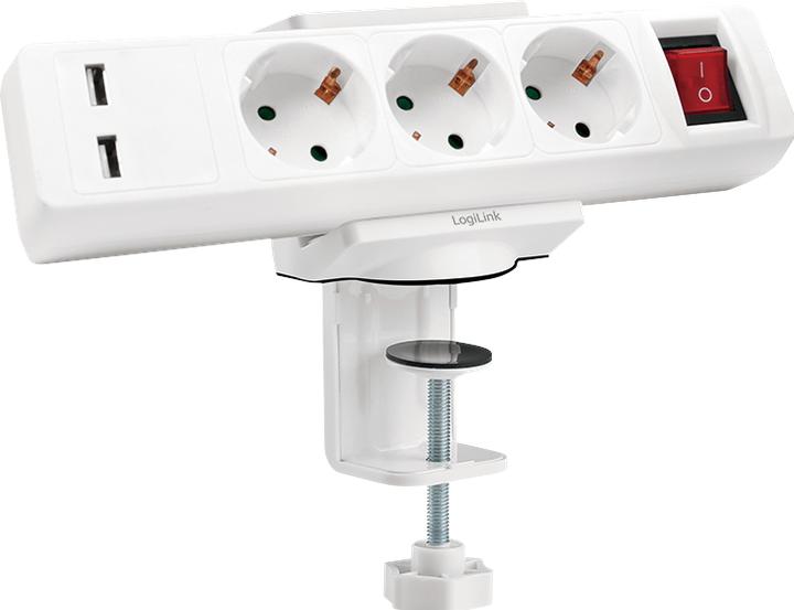 Image du produit LogiLink Support à pince pour blocs multiprises