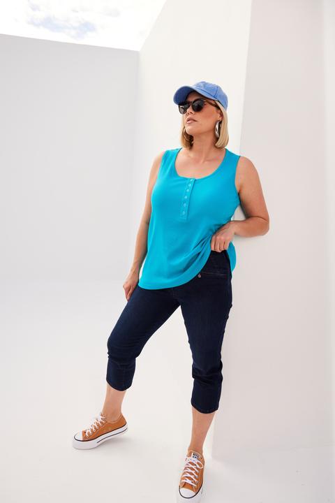 Actual product image Ulla Popken Cropped Stretch-Blend MONY Jeans (50)