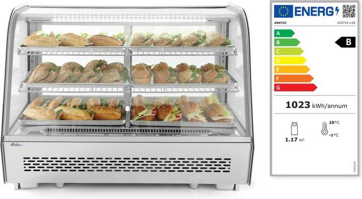 Produktbild Hendi Aufsatz Kühlvitrine 160 l 230V 160W (160 l)