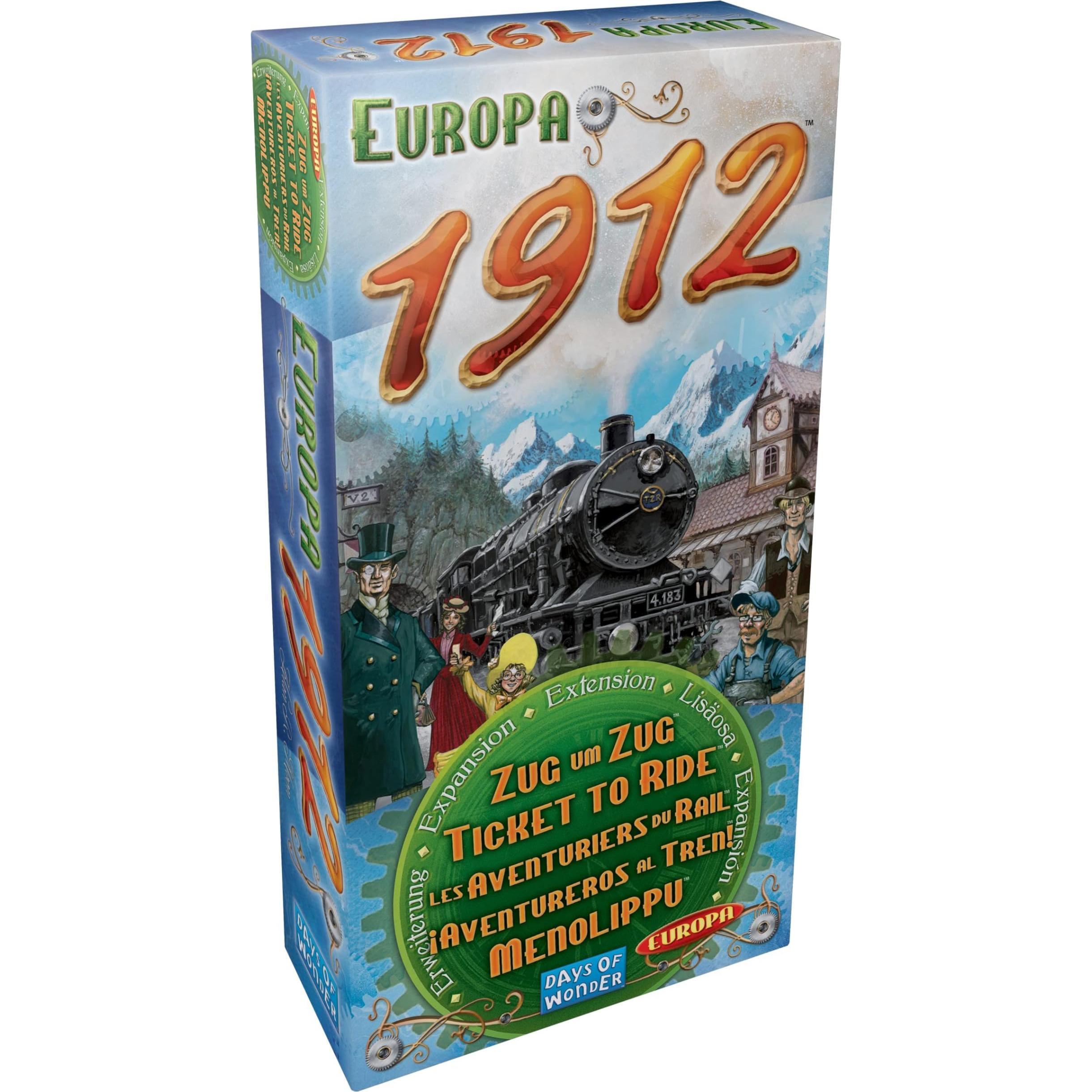 Asmodée Multicolore Biglietto Per Ride Europe 1912 (Francese, Inglese, Tedesco, 2 - 5 Giocatori)