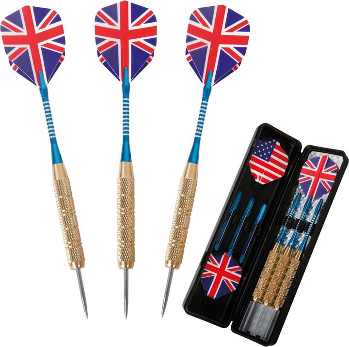 Actual product image New Sports Steel Dart Set Deluxe 22g Blue (22 g)