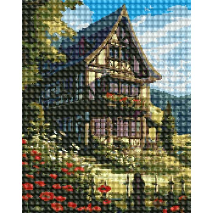 Ideyka Diamond Painting - Märchen in den Bergen mit Rahmen 40 x 50 cm