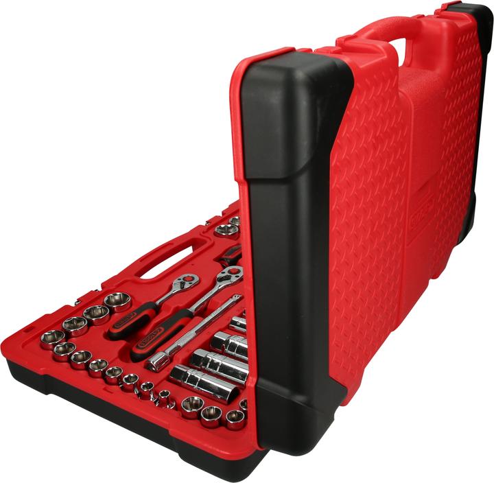 Image du produit KS Tools Jeu de douilles 1/4"+3/8" CHROMEplus, 100 pièces, réversibles (24 mm, 18 mm, 11 mm, 12 mm, 20 mm, 19 mm, 15 mm, 13 mm, 21 mm, 14 mm, 10 mm, 23 mm, 22 mm, 17 mm, 16 mm, 5 mm, 9 mm, 4 mm, 6 mm, 8 mm, 7 mm)