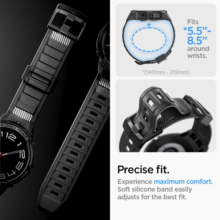 Produktbild Spigen Rugged Armor Pro Samsung Watch 6 Classic 47mm czarny/black ACS06488 (47 mm)
