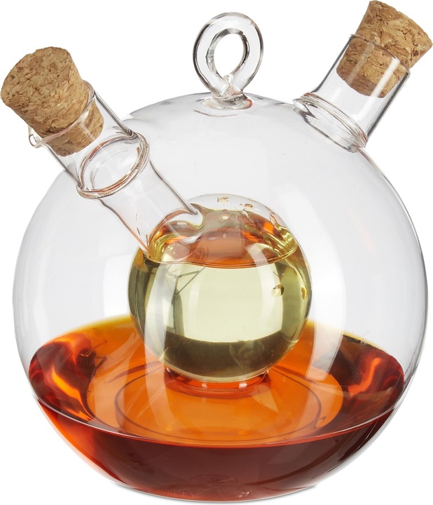 Image du produit Relaxdays Bouteille huile et vinaigre, 2 en 1 (375 ml)