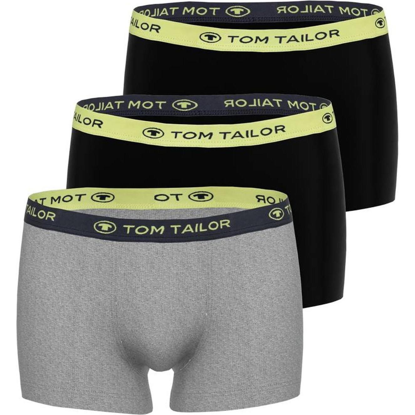 Tom Tailor, Herren, Unterhosen, Boxershort Casual Figurbetont, (S, 3er Pack)