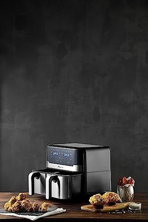 Immagine prodotto MasterPRO Friggitrice ad aria doppia senza olio, display digitale touch, antiaderente