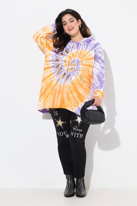Produktbild Angel of Style Hoodie, A-Linie, Batikdruck, gerundeter Saum (56)