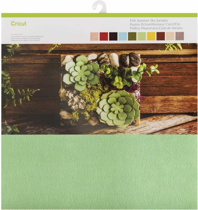 Actual product image Cricut Craft Felt Pattern Pack Summer Sky