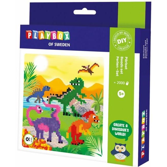 Playbox Bügelperlenset Dinosaurier