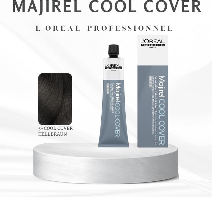 Image du produit L'Oréal Professionnel Majir Cool Cover 5 60ml (5 Cool Cover brun clair)