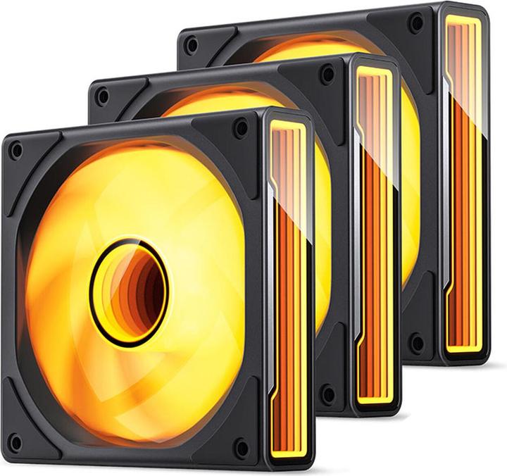 Jonsbo ZK-120B 3in1 Lüfter - A-RGB, schwarz (120 mm, 3 x)