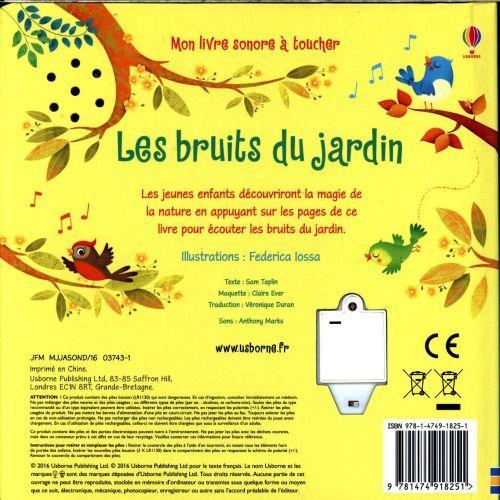 Actual product image Les bruits du jardin : mon livre sonore à toucher (French, Taplin Sam, 2021)
