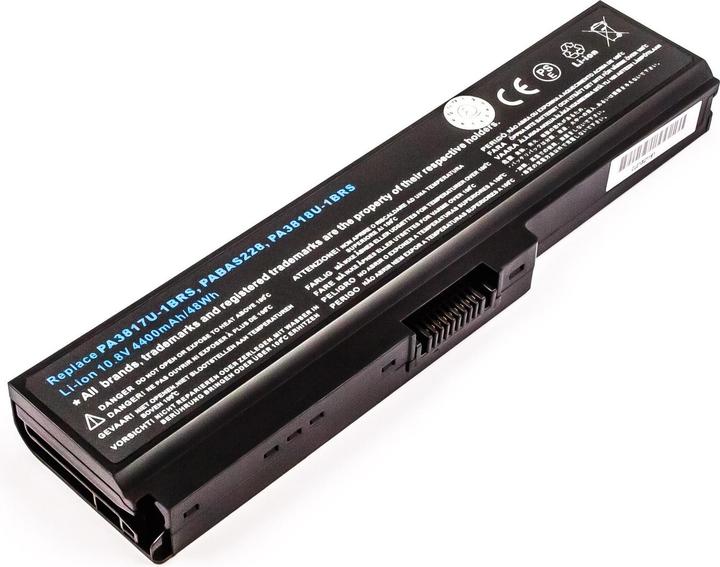 Actual product image CoreParts Battery MicroBattery 10,8V 4,4Ah from Toshiba (6 cubicles, 4400 mAh)
