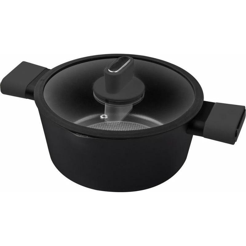 Lamart Poele LT1225 - Aluminum pot 4.3 L, Pirofila per sformati, Nero