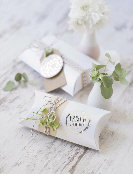 Produktbild Heyda Geschenkschachtel 90 x 125 mm 6 Stück, Weiss (6x)