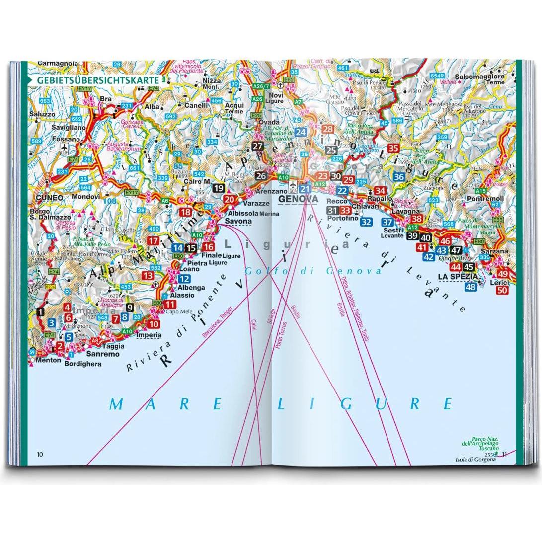 Thumbnail - Wanderführer 5752 Ligurien mit Cinque Terre, 50 Touren, Ratgeber von Franz Wille