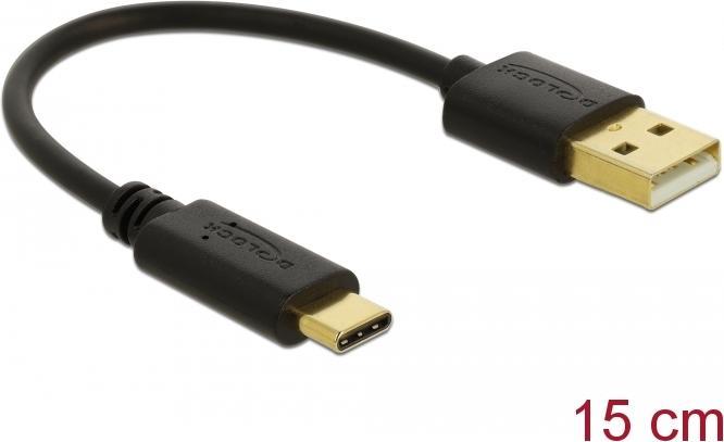 Actual product image Delock USB A — USB C (0.15 m)