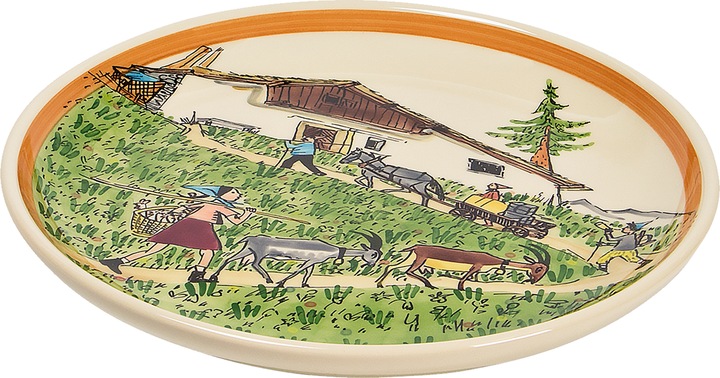 Ursli und Flurina zur Alphütte (1 x, 21 cm)