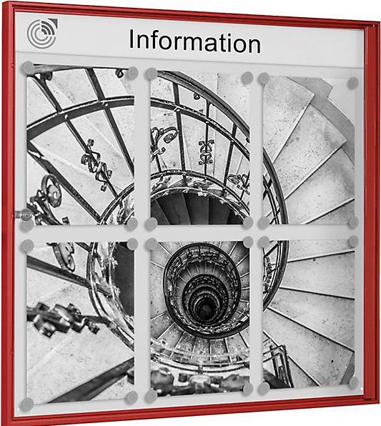 Produktbild kaiserkraft Schaukasten für innen (Magnettafel, 72.50 x 70 cm)