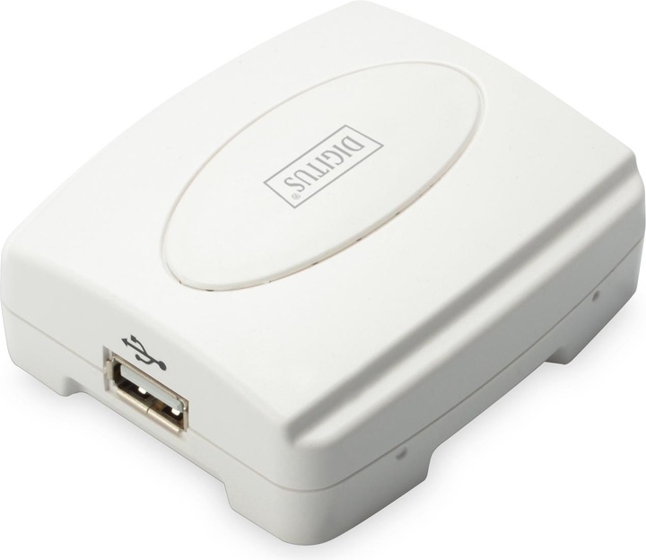 Actual product image Digitus USB Printer Server 1-Port 1x RJ45 1x USB A USB 2.0 For all common O/S