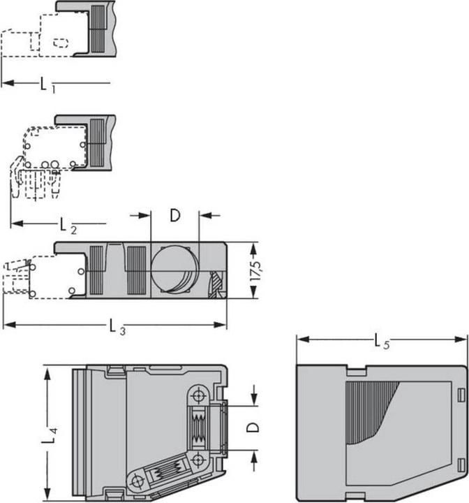 Actual product image Wago Strain relief housing (Housing)