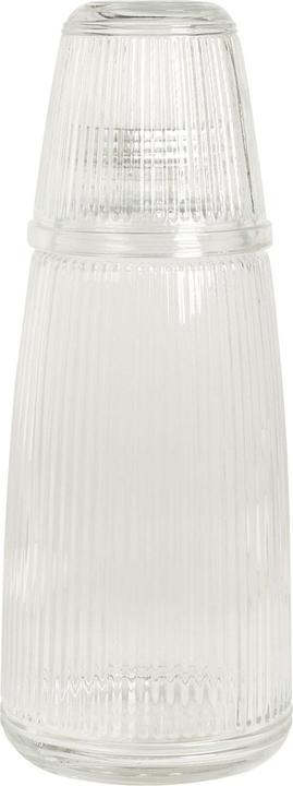 Excellent Houseware Glasflasche mit Trinkglas, 1 L (1 l)