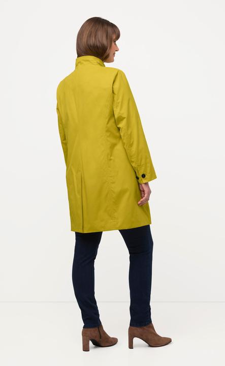 Produktbild Ulla Popken Kurzmantel, geblümtes Futter, Stehkragen, Rückenschlitz