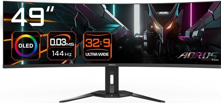 Actual product image Gigabyte Aorus CO49DQ (5120 x 1440 pixels, 49")