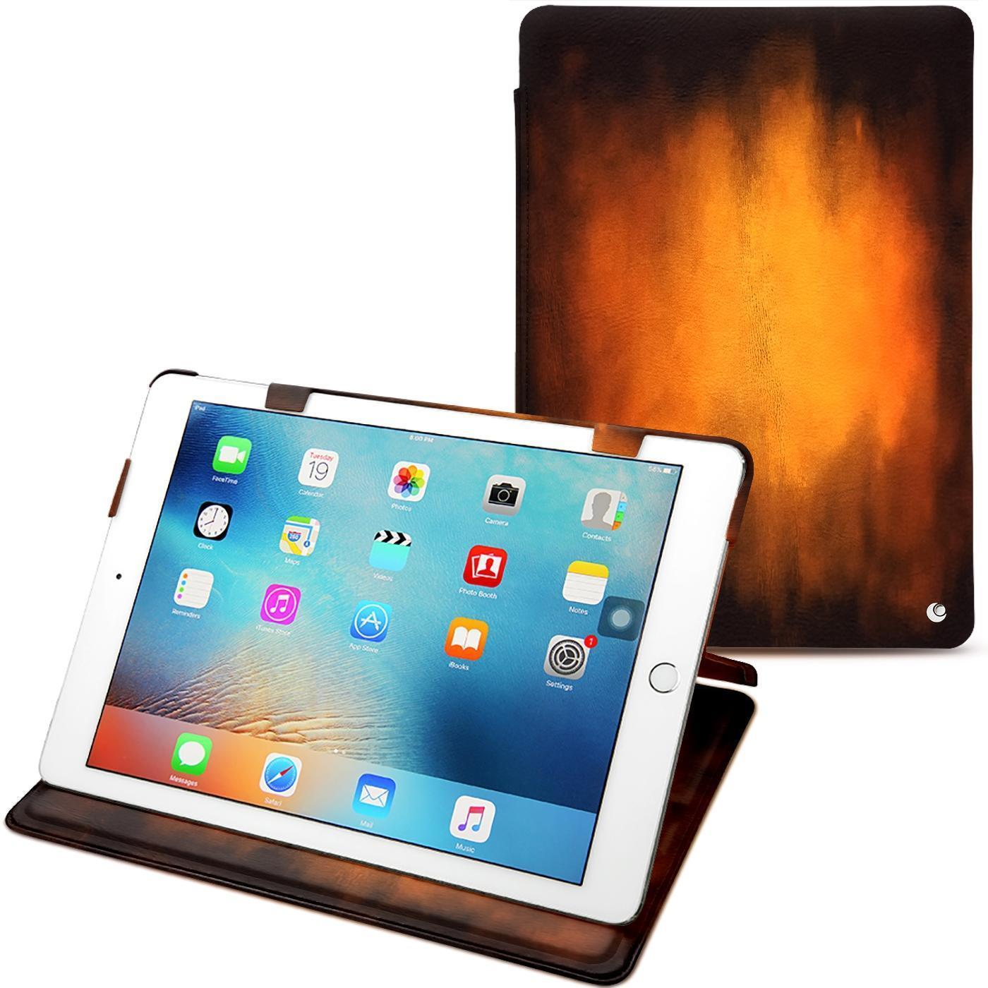 Noreve Lederschutzhülle horizontal (iPad 9.7), Tablet Hülle, Violett