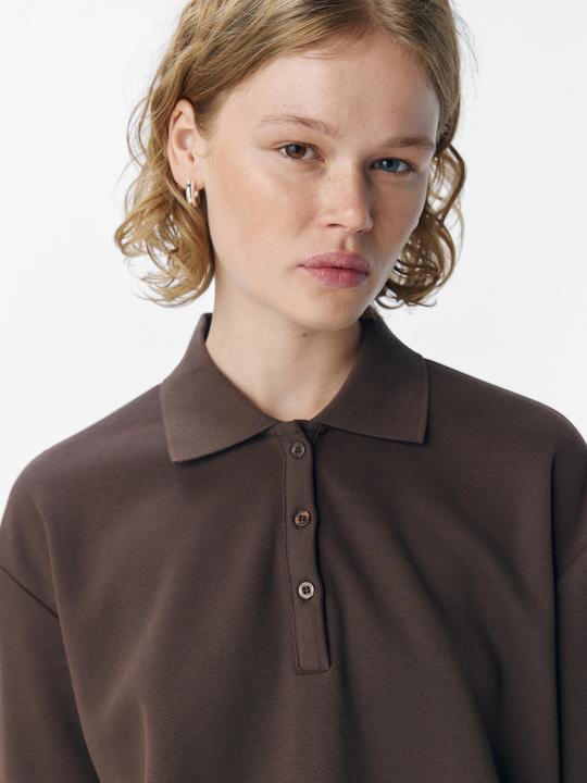 Immagine prodotto Object Gestreiftes Langarm-Poloshirt (XL)