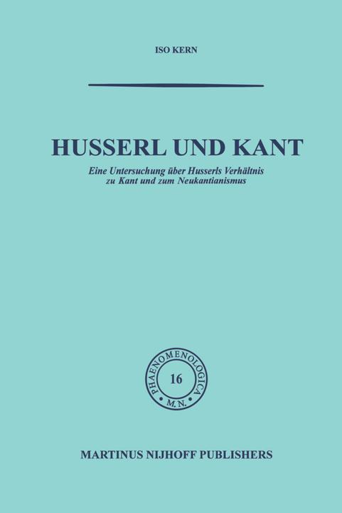 Produktbild Husserl und Kant (Kern, 2011)