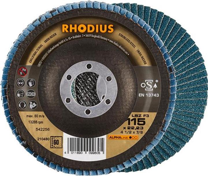 Produktbild Rhodius LSZ F3 Fächerscheibe 115 x 22.23 - P60 (60)