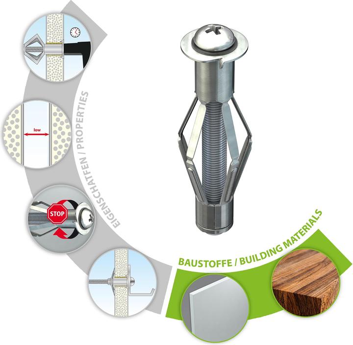 Produktbild Tox Metall-Hohlraumdübel Acrobat (50 Stk.)