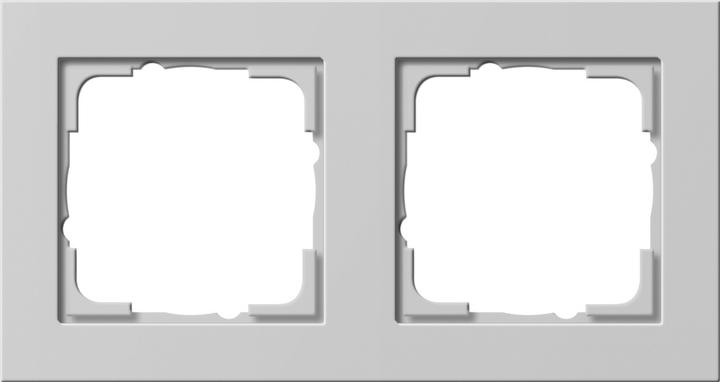 Actual product image Gira Cover frame 2f E2 Grey m 021237