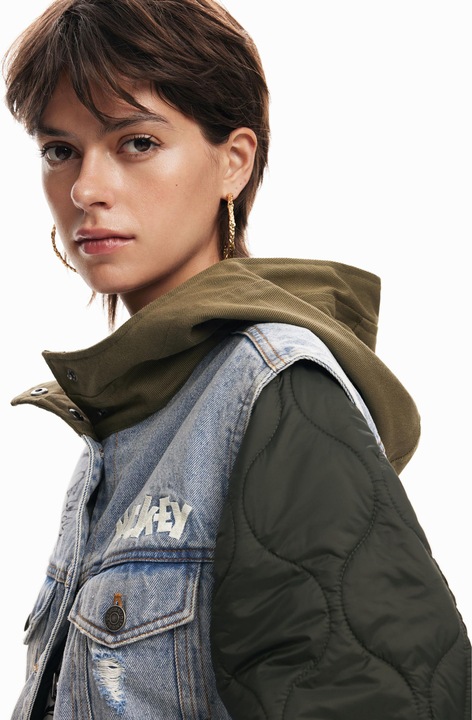 Actual product image Desigual waterproof jacket desigua budapest mickey (L)