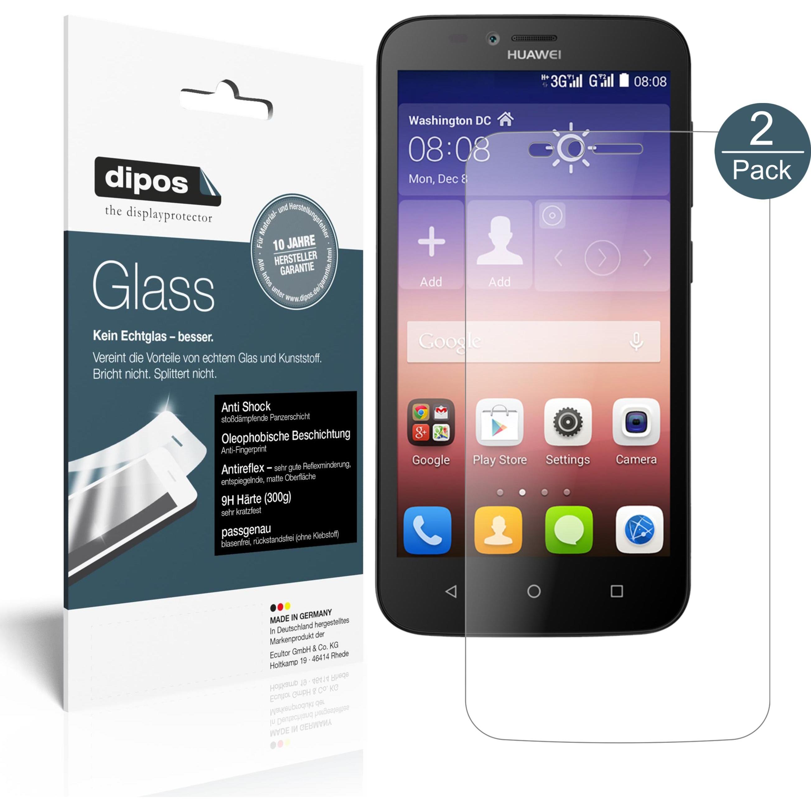 Dipos Displayschutz Anti-Shock (1 Stück, Huawei Y625), Smartphone Schutzfolie, Transparent