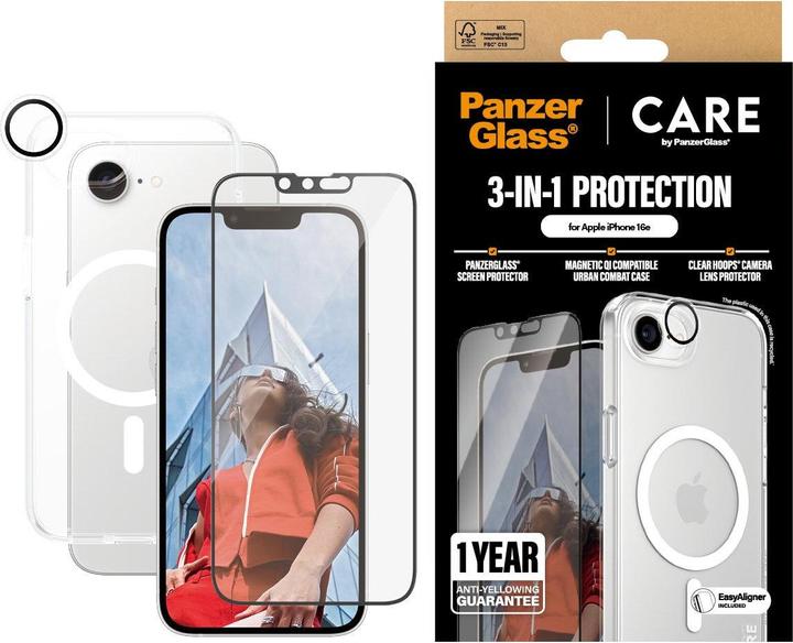 Actual product image PanzerGlass CARE Flagship 3-in-1 Bundle iPhone SE (2025) (1 pcs.)