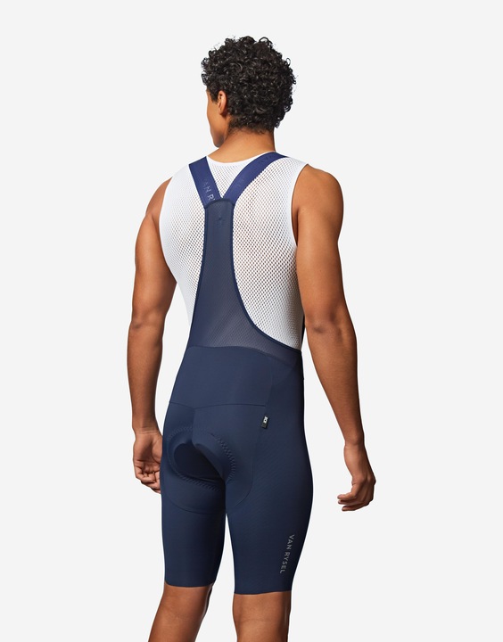 Actual product image Van rysel Rennrad Radhose mit Trägern Sommer kurz Herren RCR 4 blau (XL)
