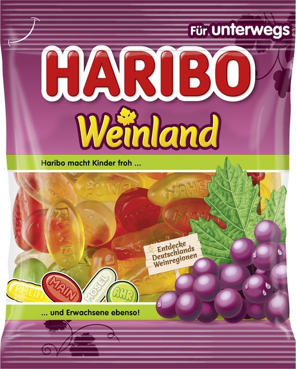 Produktbild Haribo Gummibonbons Weinland 100 g (1 Stk., 100 g)