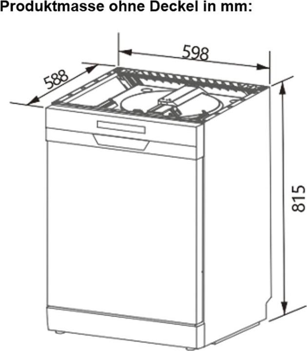 Image du produit Berger & Lanz Geschirrspüler GS1260C-F