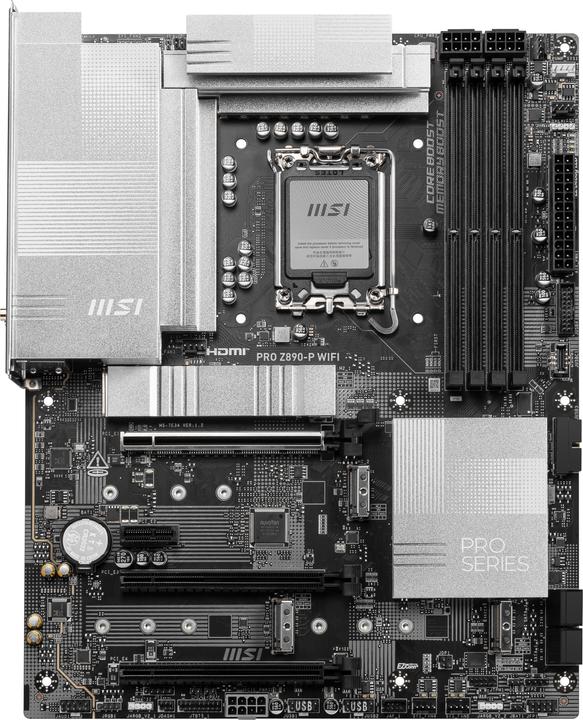 Actual product image MSI PRO Z890-P WIFI (LGA 1851, Intel Z890, ATX)