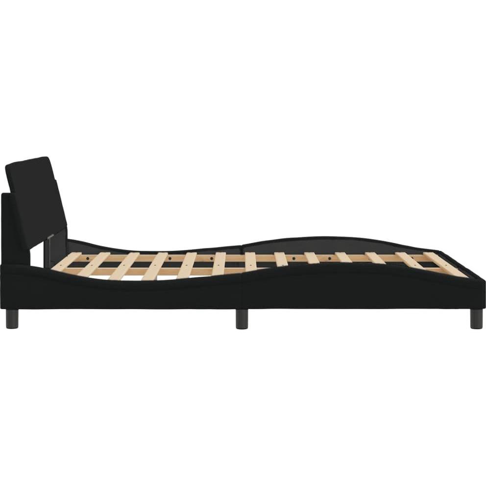 Thumbnail - VidaXL, Bett, Bettgestell mit Kopfteil Stoff (120 x 200 cm)